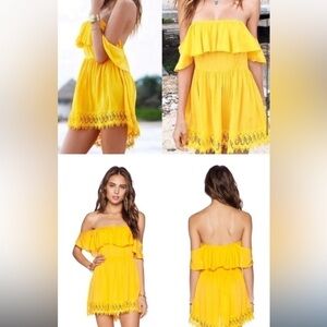 Lovers + Friends "Dream Vacay" Off Shoulder Dress​​​​​​​​​​​​​​